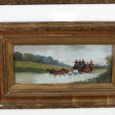 Three Antique Stagecoach Paintings (Lot 419 - June Gallery AuctionJun ...