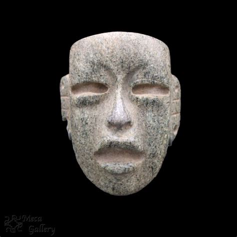 Olmec Serpentine Mask 900 Bc 600 Bc The Mix Of Mica In The