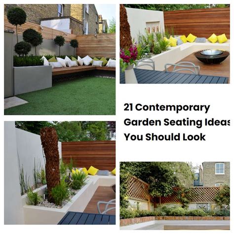 21 Contemporary Garden Seating Ideas You Should Look Sharonsable