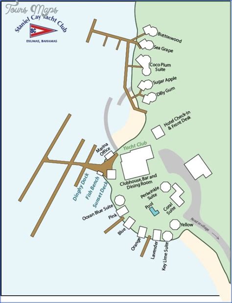 Staniel Cay, Bahamas Map - ToursMaps.com