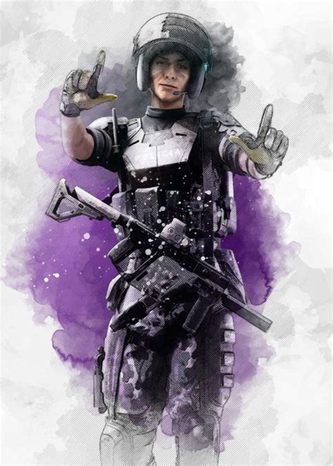 Rainbow Six Siege Watercolour Operators Mira Displate Artwork By