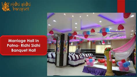 PPT Banquet Hall In Patna Ridhi Sidhi Banquet Hall PowerPoint