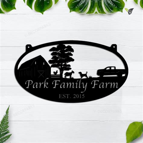 Personalized Metal Farm Sign, Metal Farm Sign, Metal Ranch Sign, Metal ...