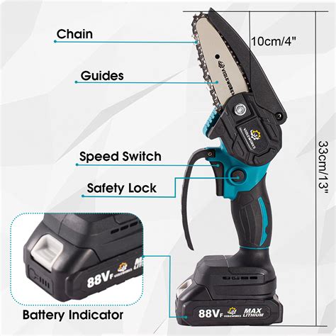 New Vf Electric Cordless One Hand Saw Chain Saw Woodworking W None