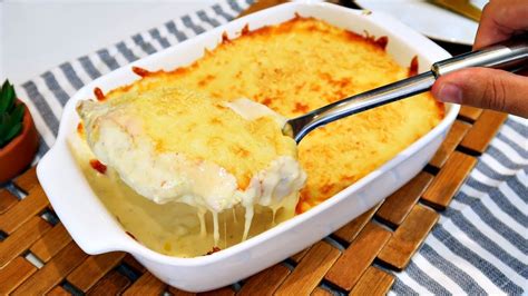 Frango Gratinado Ao Molho Branco Muito Cremoso F Cil E R Pido Youtube