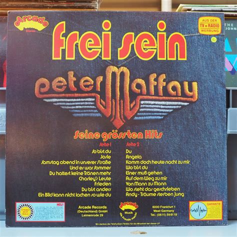 Kupon Peter Maffay Frei Sein Seine Gr Ssten Fiyat