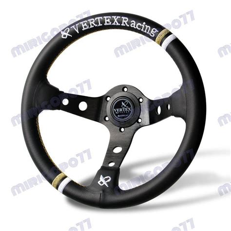 Mm Vertex Leather Deep Dish Modified Steering Wheel Sports Steering