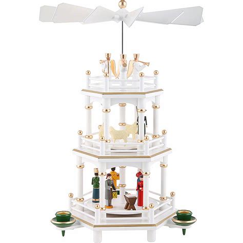 3 Tier Pyramid Christmas White 35 Cm138in By Volker And Heiko Flath