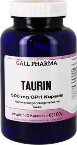 Taurin Mg Gph Kapseln St Ck G Nstiger Preis Apotheke Online