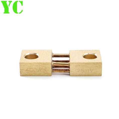 Fl 19b Shunt 400a 75mv Welding Machine Brass Resistor Dc Shunts For Current Analogue Panel Meter