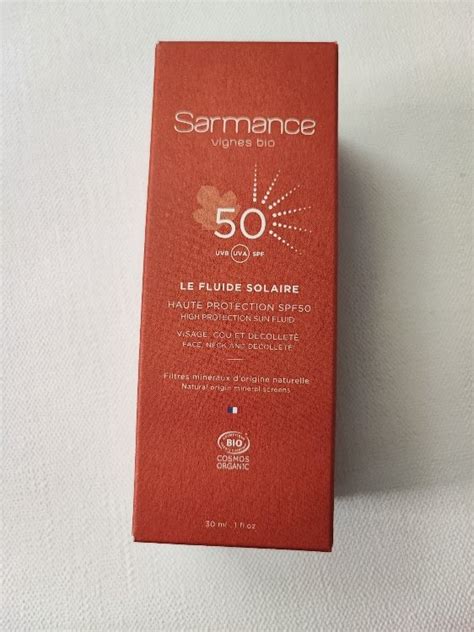 Sarmance Spf Le Fluide Solaire Haute Protection Ml Fl Oz