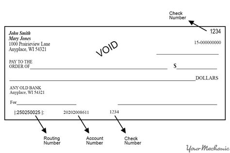 Voided Check Template Free