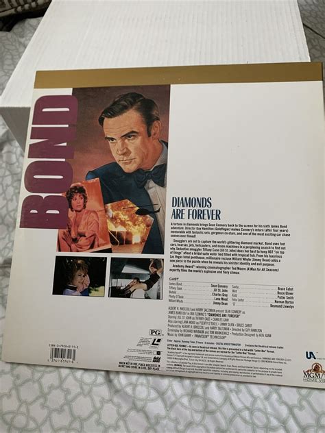 007 BOND Diamonds Are Forever Laserdisc Deluxe Letter Box Edition