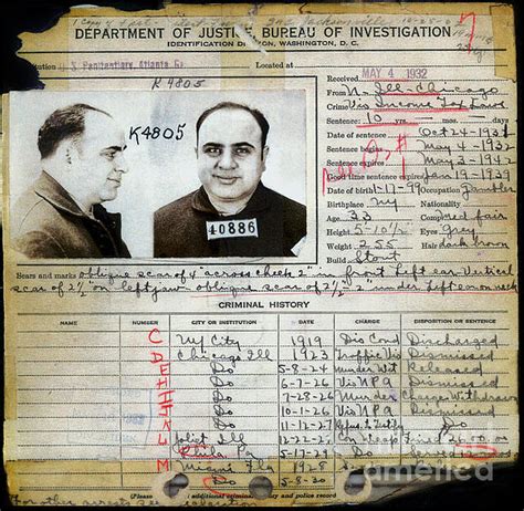 Al Capone Mugshot and Criminal History Carry-all Pouch for Sale by Jon Neidert