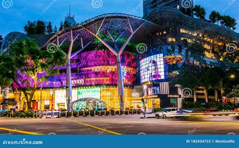 Ion Orchard Shopping Mall In Singapore After Sunset Editorial Stock