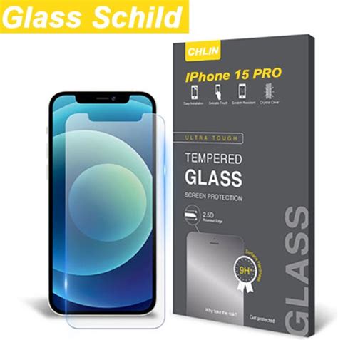 CL CHLIN Gehard Glazen SHIELD Screenprotector Voor IPhone 15 Pro