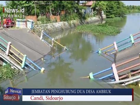 Jembatan Penghubung Desa Ambruk Aktifitas Warga Terganggu