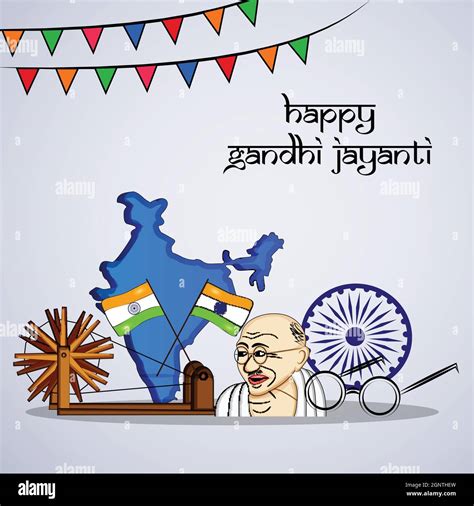 Gandhi Jayanti Background Stock Vector Image Art Alamy