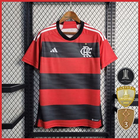 Camisa De Time Listra Home Futebol Flmg Escorrega O Pre O