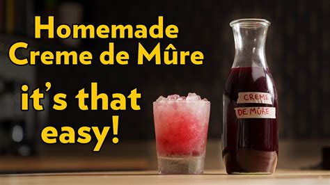 How to make Blackberry Liqueur Creme de Mûre YouTube