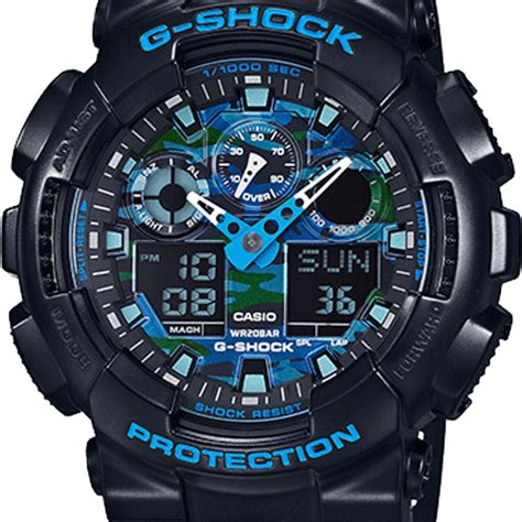 Casio Mens G Shock Ana Digi Dial Black Resin Strap Chronograph Watch