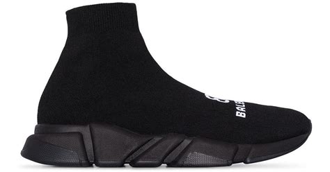 Balenciaga Black Speed Recycle Sock Sneakers for Men | Lyst UK