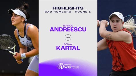 Bianca Andreescu vs. Sonay Kartal | 2023 Bad Homburg Round 1 | WTA Match Highlights - TennisGusto