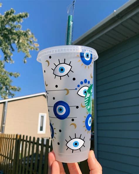 EVIL EYE CUP Evil Eye Starbucks Cup Evil Eye Starbucks Etsy Canada