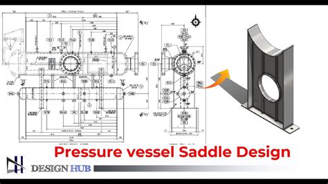 Pressure Vessel Saddle Design In Solidworks Youtube