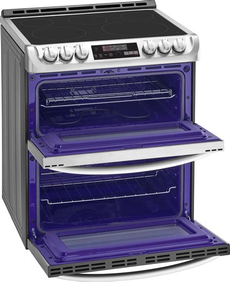 Lg Lte4815st 30 Inch Slide In Electric Smart Range With 5 Element Burners Double Oven 73 Cu