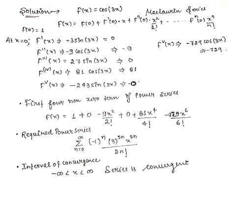 Solved Find The Maclaurin Series For The Following Function You Need