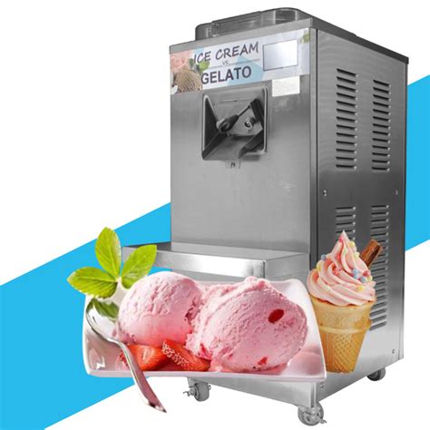 Wellcooling Commercial Vertical Hard Ice Cream Machine Gelato Italian