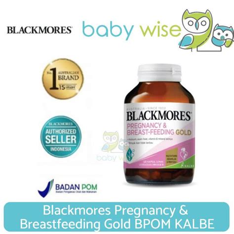 Blackmores Pregnancy Breastfeeding Gold Bpom Kalbe 120 Capsules