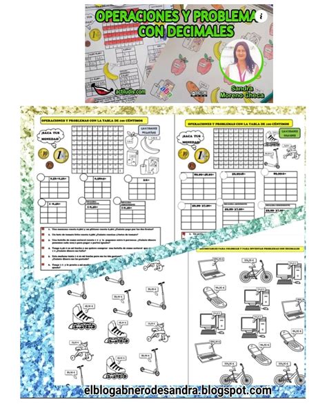 El Blog Abnero De Sandra Gracias Actiludis Repaso Operaciones Y Problemas Con Decimales