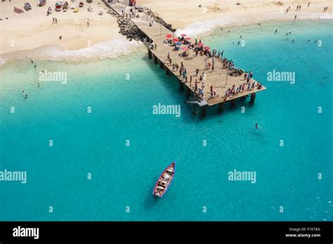 Aerial View Of Santa Maria Beach In Sal Island Cape Verde Cabo Verde