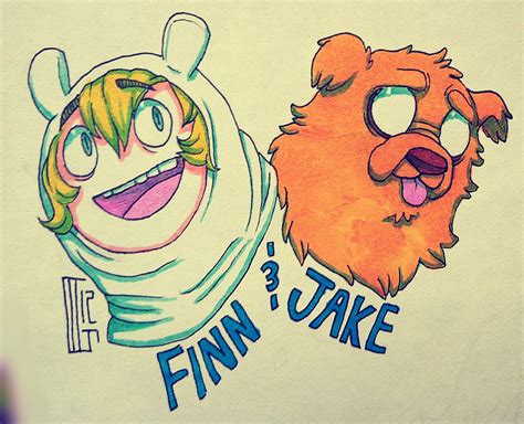 Finn and Jake by Ferwildir on DeviantArt