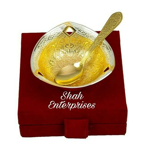 Golden Polished Gold Plated Bowl Set For Gift At Rs Set In New