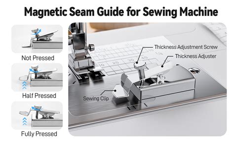 Flycoco Universal Magnetic Seam Guide For Sewing Machine