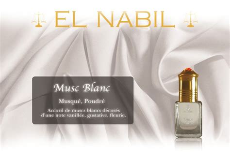 Parfum Musc Blanc El Nabil Ml Alif Store