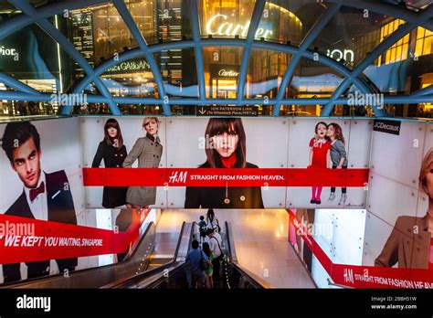 Ion Orchard Entrance To The Mrt Station Below Singapore Stock Photo