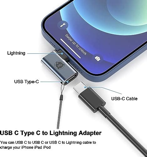 Usb C To Lightning Adapter Apple Mfi Certified 2pack 20w Pd Usb C Fast Wall Charger Type C