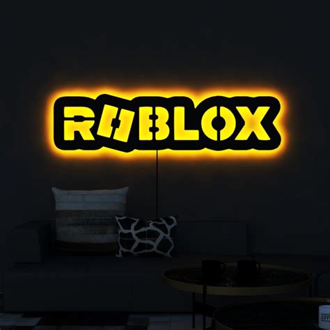 Roblox Sign Led Wall Silhouette