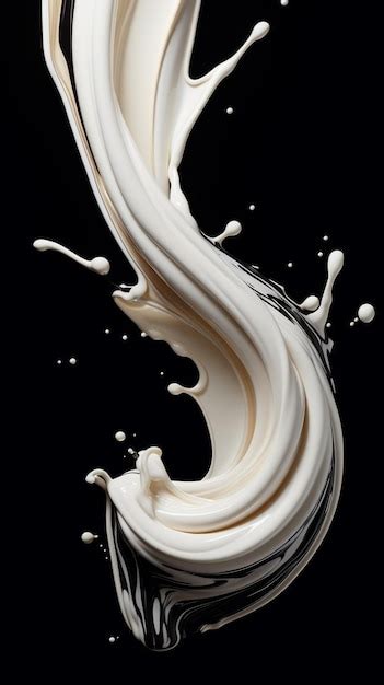 Premium AI Image | Cream Coffee Swirling