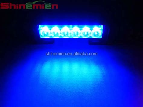 Red Blue Strobe Led Police Light Bar Aluminum Casing Car Diy Headlights Daytime Fog Lamp 12v Ems ...