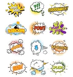 Set Of Comic Elements Royalty Free Vector Image