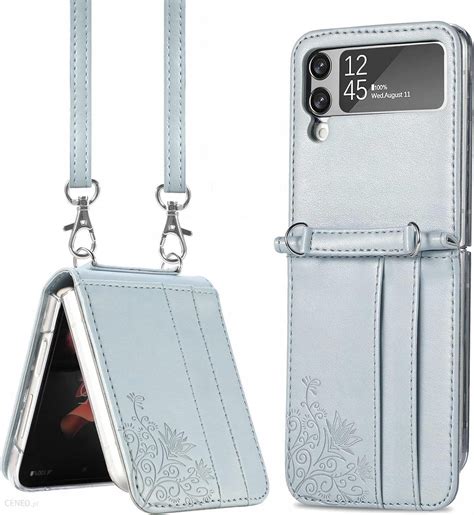 Etui Do Samsung Galaxy Z Flip 4 Wysokiej Jakości Skóra Pu Portfel Etui