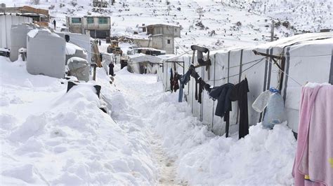 Lebanon Winter Storm Batters Syrian Refugee Camps Cgtn