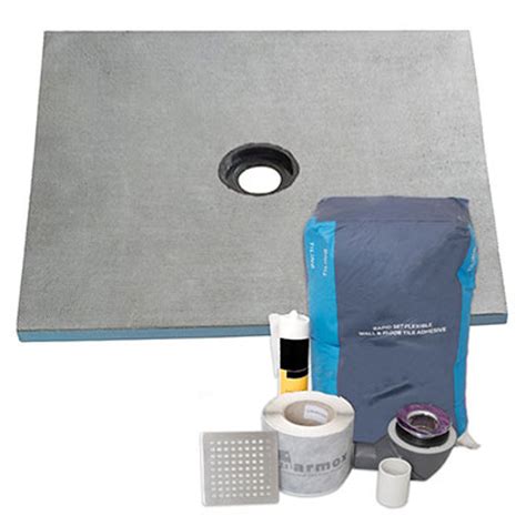 Marmox Centre Draining Showerlay 360 Shower Tray And Drain