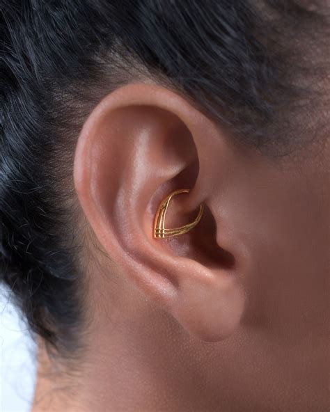 14k Solid Gold Daith Earring Daith Jewelry Indian Daith Etsy Israel