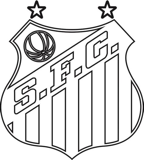 Desenhos Do Santos - EMBLEMA DO SANTOS FUTEBOL CLUBE DE SANTOS-SP PARA COLORIR 17 | Santos ...